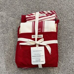 William Sonoma Apron, Towel, Mitt & Potholder Kitchen Essentials Set